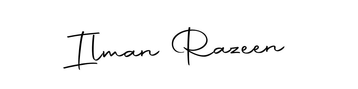 It looks lik you need a new signature style for name Ilman Razeen. Design unique handwritten (Autography-DOLnW) signature with our free signature maker in just a few clicks. Ilman Razeen signature style 10 images and pictures png