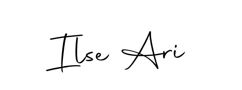 This is the best signature style for the Ilse Ari name. Also you like these signature font (Autography-DOLnW). Mix name signature. Ilse Ari signature style 10 images and pictures png