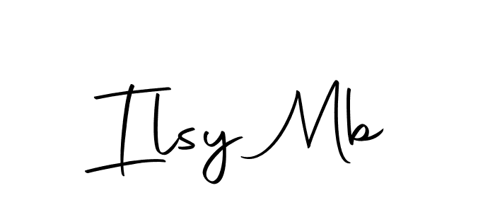 You should practise on your own different ways (Autography-DOLnW) to write your name (Ilsy Mb) in signature. don't let someone else do it for you. Ilsy Mb signature style 10 images and pictures png