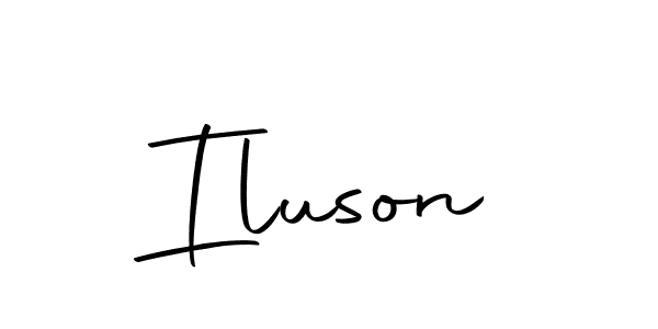 Design your own signature with our free online signature maker. With this signature software, you can create a handwritten (Autography-DOLnW) signature for name Iluson. Iluson signature style 10 images and pictures png