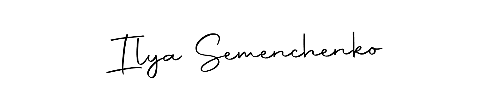 You can use this online signature creator to create a handwritten signature for the name Ilya Semenchenko. This is the best online autograph maker. Ilya Semenchenko signature style 10 images and pictures png