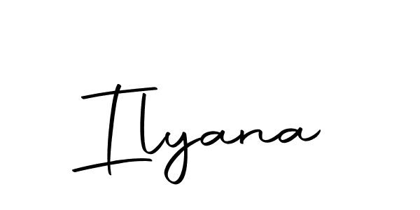 Create a beautiful signature design for name Ilyana. With this signature (Autography-DOLnW) fonts, you can make a handwritten signature for free. Ilyana signature style 10 images and pictures png