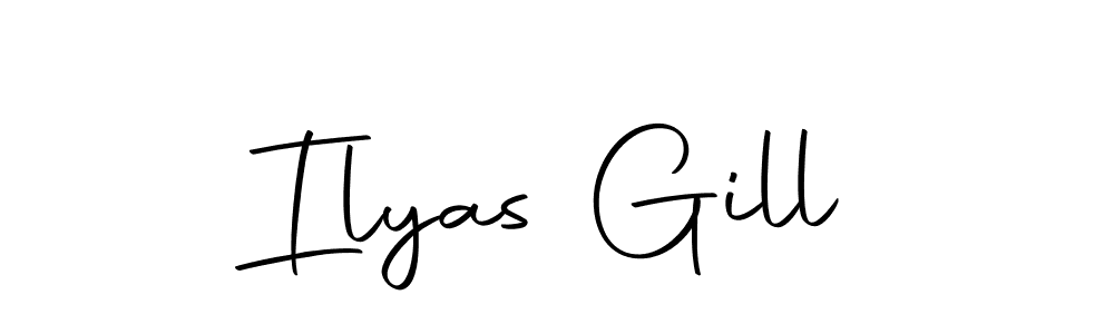 Make a short Ilyas Gill signature style. Manage your documents anywhere anytime using Autography-DOLnW. Create and add eSignatures, submit forms, share and send files easily. Ilyas Gill signature style 10 images and pictures png