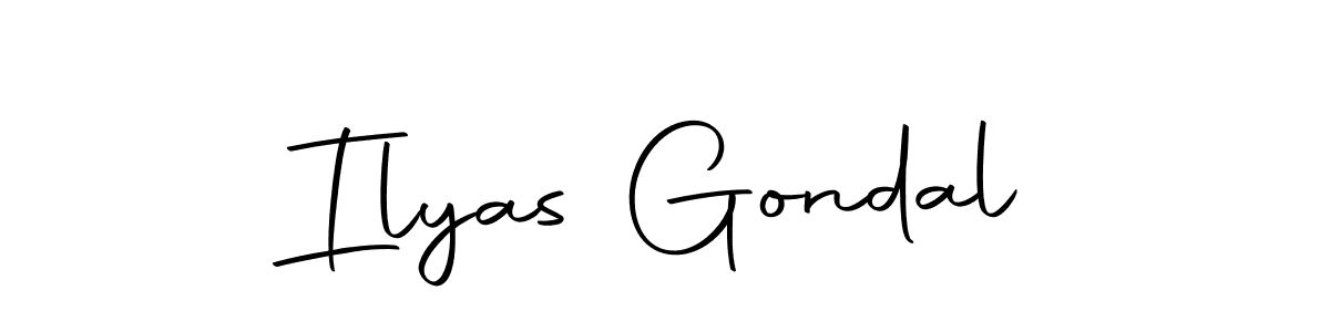 Design your own signature with our free online signature maker. With this signature software, you can create a handwritten (Autography-DOLnW) signature for name Ilyas Gondal. Ilyas Gondal signature style 10 images and pictures png