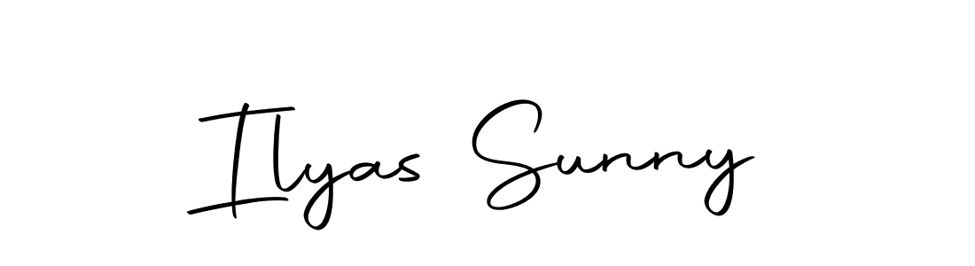 Create a beautiful signature design for name Ilyas Sunny. With this signature (Autography-DOLnW) fonts, you can make a handwritten signature for free. Ilyas Sunny signature style 10 images and pictures png