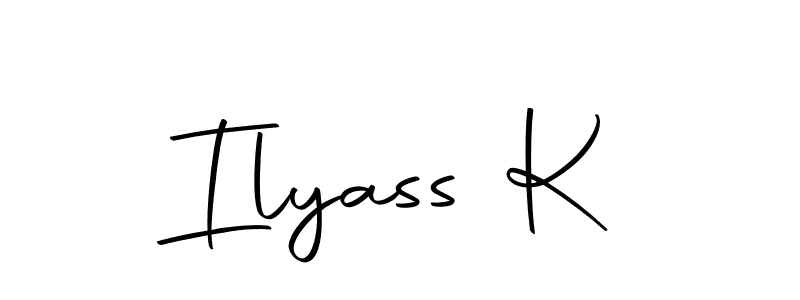 Design your own signature with our free online signature maker. With this signature software, you can create a handwritten (Autography-DOLnW) signature for name Ilyass K. Ilyass K signature style 10 images and pictures png