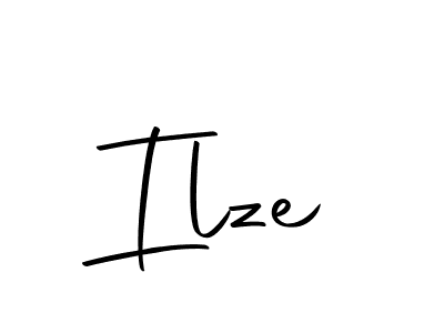 Design your own signature with our free online signature maker. With this signature software, you can create a handwritten (Autography-DOLnW) signature for name Ilze. Ilze signature style 10 images and pictures png