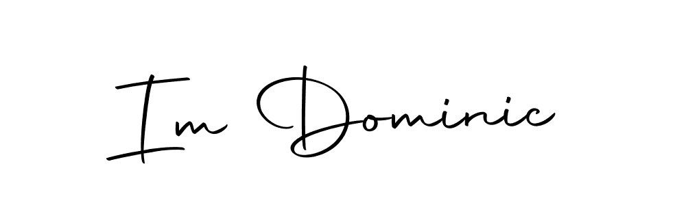 How to make Im Dominic name signature. Use Autography-DOLnW style for creating short signs online. This is the latest handwritten sign. Im Dominic signature style 10 images and pictures png