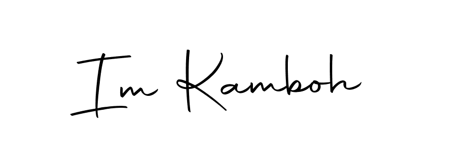 Design your own signature with our free online signature maker. With this signature software, you can create a handwritten (Autography-DOLnW) signature for name Im Kamboh. Im Kamboh signature style 10 images and pictures png