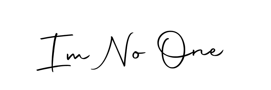 You should practise on your own different ways (Autography-DOLnW) to write your name (Im No One) in signature. don't let someone else do it for you. Im No One signature style 10 images and pictures png