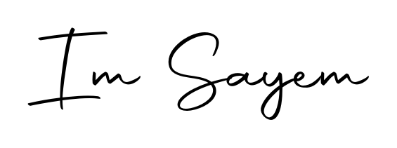 Looking for an artistic signature for Im Sayem? The Autography-DOLnW calligraphy style gives a sophisticated flow suitable for business cards and emails. Im Sayem signature style 10 images and pictures png