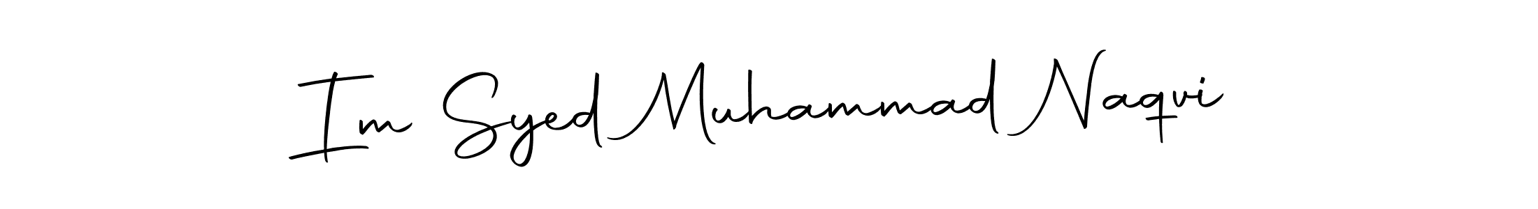 Make a beautiful signature design for name Im Syed Muhammad Naqvi. Use this online signature maker to create a handwritten signature for free. Im Syed Muhammad Naqvi signature style 10 images and pictures png