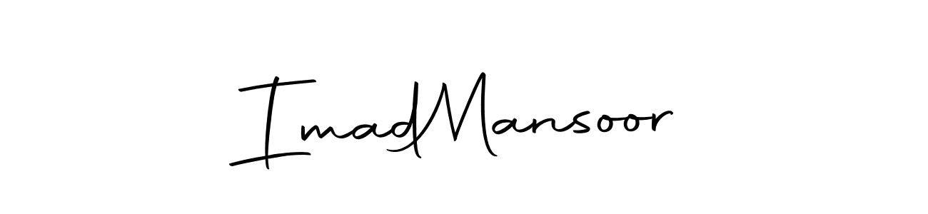 Similarly Autography-DOLnW is the best handwritten signature design. Signature creator online .You can use it as an online autograph creator for name Imad  Mansoor. Imad  Mansoor signature style 10 images and pictures png