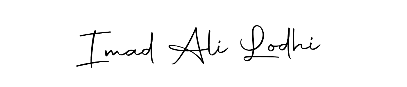 Autography-DOLnW is a professional signature style that is perfect for those who want to add a touch of class to their signature. It is also a great choice for those who want to make their signature more unique. Get Imad Ali Lodhi name to fancy signature for free. Imad Ali Lodhi signature style 10 images and pictures png