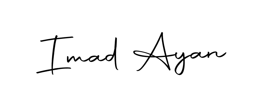 Make a beautiful signature design for name Imad Ayan. Use this online signature maker to create a handwritten signature for free. Imad Ayan signature style 10 images and pictures png