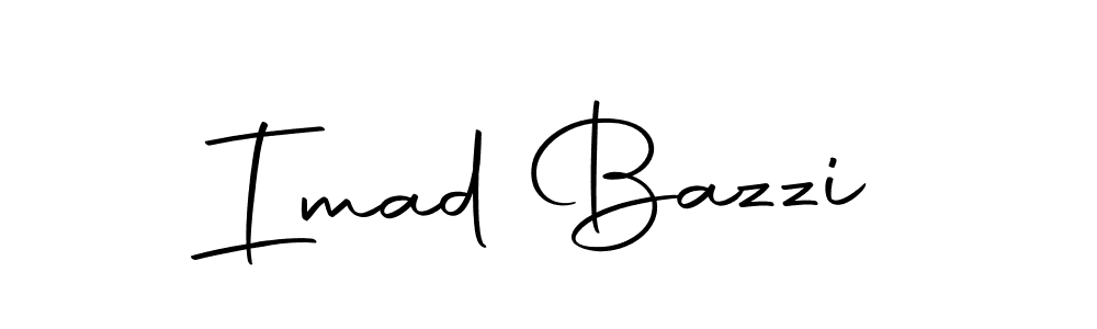 Make a beautiful signature design for name Imad Bazzi. Use this online signature maker to create a handwritten signature for free. Imad Bazzi signature style 10 images and pictures png