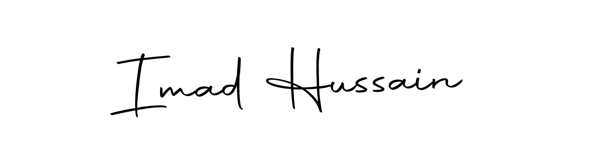 Use a signature maker to create a handwritten signature online. With this signature software, you can design (Autography-DOLnW) your own signature for name Imad Hussain. Imad Hussain signature style 10 images and pictures png