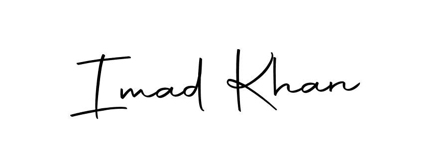 Make a beautiful signature design for name Imad Khan. With this signature (Autography-DOLnW) style, you can create a handwritten signature for free. Imad Khan signature style 10 images and pictures png