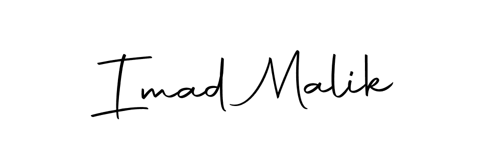 Make a beautiful signature design for name Imad Malik. With this signature (Autography-DOLnW) style, you can create a handwritten signature for free. Imad Malik signature style 10 images and pictures png