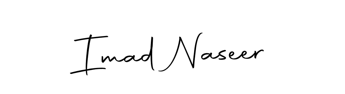 You should practise on your own different ways (Autography-DOLnW) to write your name (Imad Naseer) in signature. don't let someone else do it for you. Imad Naseer signature style 10 images and pictures png