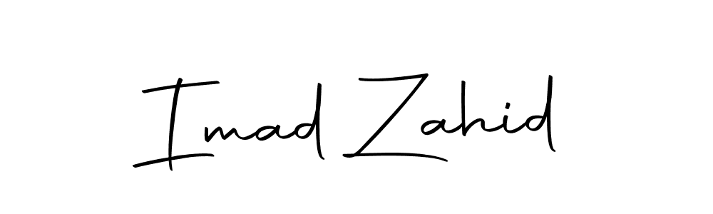 Make a short Imad Zahid signature style. Manage your documents anywhere anytime using Autography-DOLnW. Create and add eSignatures, submit forms, share and send files easily. Imad Zahid signature style 10 images and pictures png