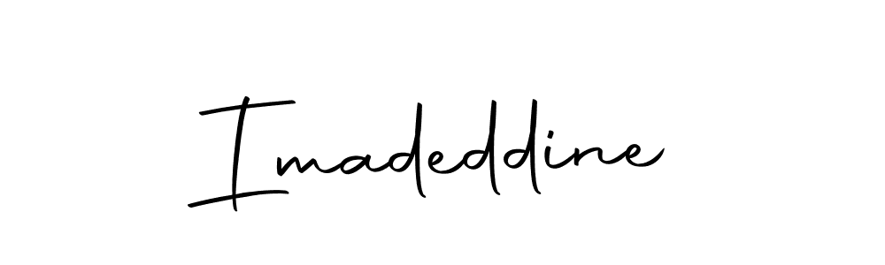 Imadeddine stylish signature style. Best Handwritten Sign (Autography-DOLnW) for my name. Handwritten Signature Collection Ideas for my name Imadeddine. Imadeddine signature style 10 images and pictures png