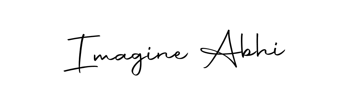 Design your own signature with our free online signature maker. With this signature software, you can create a handwritten (Autography-DOLnW) signature for name Imagine Abhi. Imagine Abhi signature style 10 images and pictures png