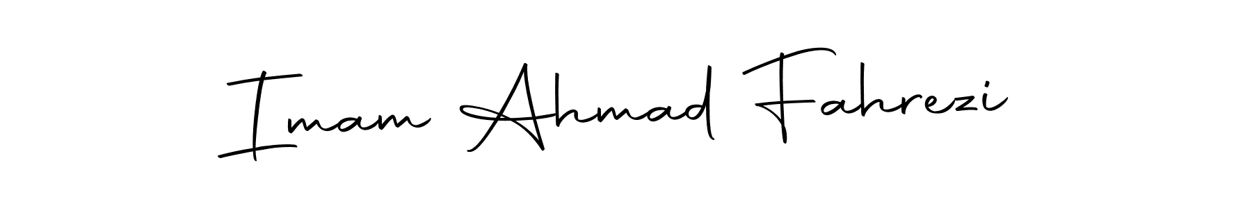 Make a beautiful signature design for name Imam Ahmad Fahrezi. With this signature (Autography-DOLnW) style, you can create a handwritten signature for free. Imam Ahmad Fahrezi signature style 10 images and pictures png