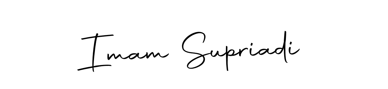 You can use this online signature creator to create a handwritten signature for the name Imam Supriadi. This is the best online autograph maker. Imam Supriadi signature style 10 images and pictures png