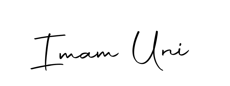 Create a beautiful signature design for name Imam Uni. With this signature (Autography-DOLnW) fonts, you can make a handwritten signature for free. Imam Uni signature style 10 images and pictures png