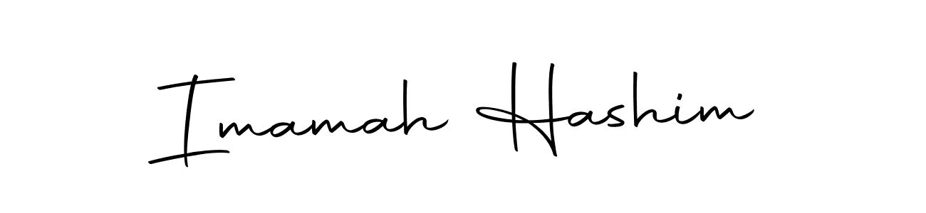 How to make Imamah Hashim name signature. Use Autography-DOLnW style for creating short signs online. This is the latest handwritten sign. Imamah Hashim signature style 10 images and pictures png