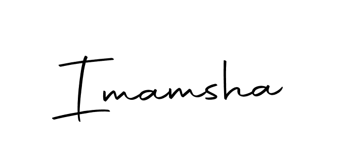 Create a beautiful signature design for name Imamsha. With this signature (Autography-DOLnW) fonts, you can make a handwritten signature for free. Imamsha signature style 10 images and pictures png