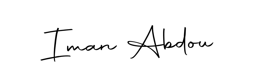 if you are searching for the best signature style for your name Iman Abdou. so please give up your signature search. here we have designed multiple signature styles  using Autography-DOLnW. Iman Abdou signature style 10 images and pictures png