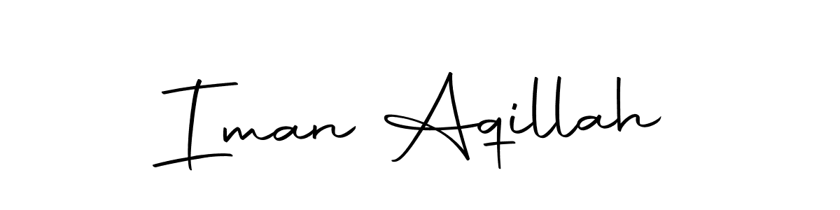 You can use this online signature creator to create a handwritten signature for the name Iman Aqillah. This is the best online autograph maker. Iman Aqillah signature style 10 images and pictures png