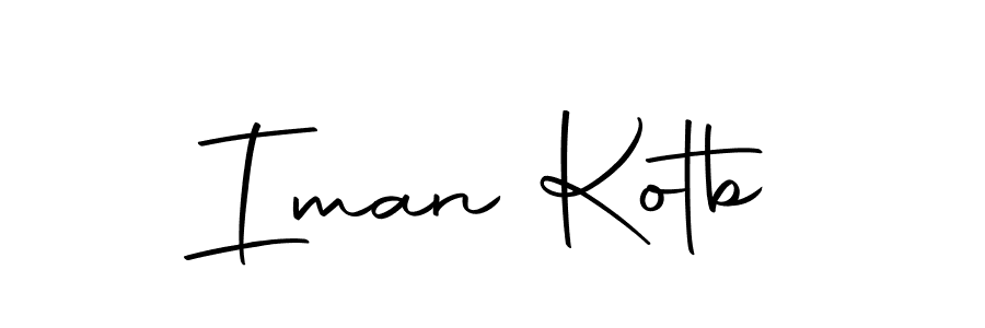 Create a beautiful signature design for name Iman Kotb. With this signature (Autography-DOLnW) fonts, you can make a handwritten signature for free. Iman Kotb signature style 10 images and pictures png