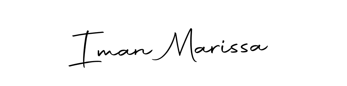 The best way (Autography-DOLnW) to make a short signature is to pick only two or three words in your name. The name Iman Marissa include a total of six letters. For converting this name. Iman Marissa signature style 10 images and pictures png