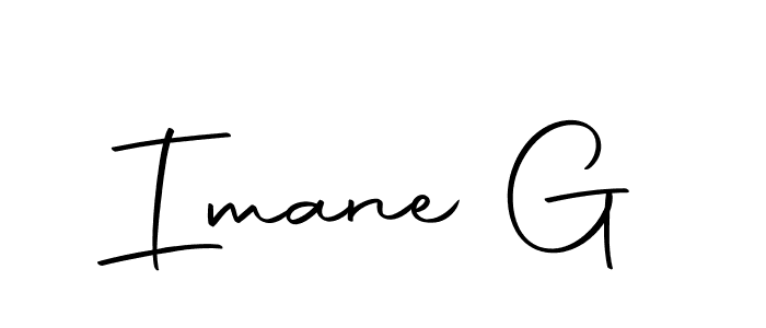 The best way (Autography-DOLnW) to make a short signature is to pick only two or three words in your name. The name Imane G include a total of six letters. For converting this name. Imane G signature style 10 images and pictures png