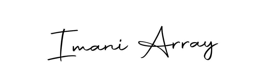 Use a signature maker to create a handwritten signature online. With this signature software, you can design (Autography-DOLnW) your own signature for name Imani Array. Imani Array signature style 10 images and pictures png