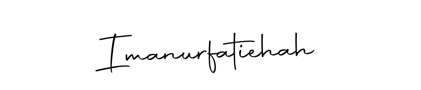 Design your own signature with our free online signature maker. With this signature software, you can create a handwritten (Autography-DOLnW) signature for name Imanurfatiehah. Imanurfatiehah signature style 10 images and pictures png