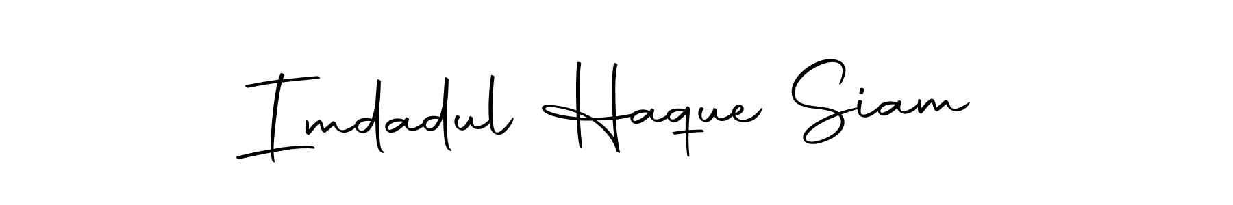 Create a beautiful signature design for name Imdadul Haque Siam. With this signature (Autography-DOLnW) fonts, you can make a handwritten signature for free. Imdadul Haque Siam signature style 10 images and pictures png