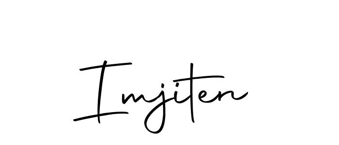 You should practise on your own different ways (Autography-DOLnW) to write your name (Imjiten) in signature. don't let someone else do it for you. Imjiten signature style 10 images and pictures png