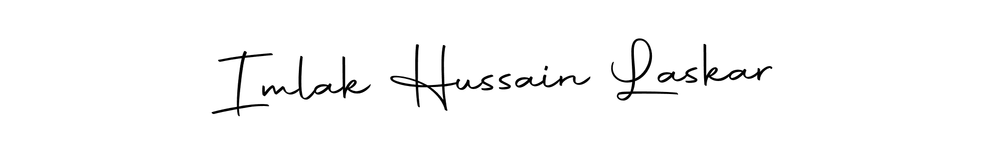 How to make Imlak Hussain Laskar name signature. Use Autography-DOLnW style for creating short signs online. This is the latest handwritten sign. Imlak Hussain Laskar signature style 10 images and pictures png