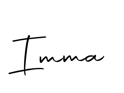 Design your own signature with our free online signature maker. With this signature software, you can create a handwritten (Autography-DOLnW) signature for name Imma. Imma signature style 10 images and pictures png