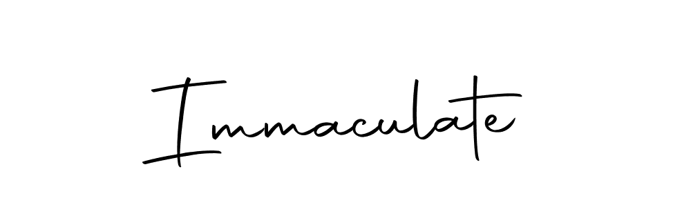 if you are searching for the best signature style for your name Immaculate. so please give up your signature search. here we have designed multiple signature styles  using Autography-DOLnW. Immaculate signature style 10 images and pictures png