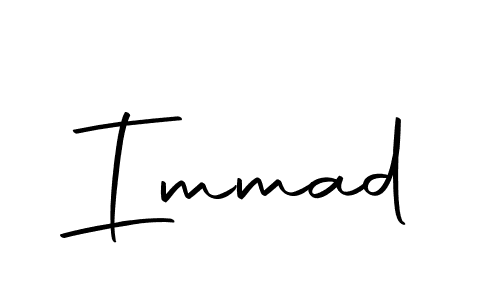 Also we have Immad name is the best signature style. Create professional handwritten signature collection using Autography-DOLnW autograph style. Immad signature style 10 images and pictures png