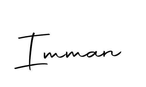 Use a signature maker to create a handwritten signature online. With this signature software, you can design (Autography-DOLnW) your own signature for name Imman. Imman signature style 10 images and pictures png