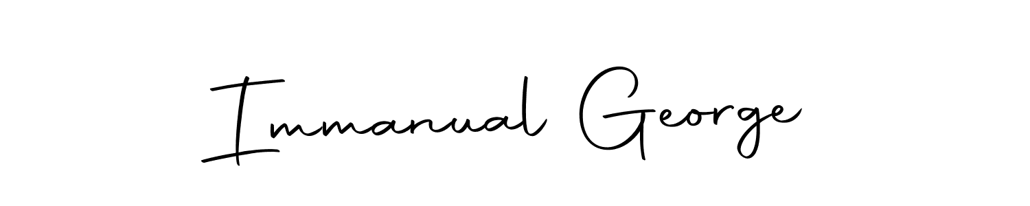 Also we have Immanual George name is the best signature style. Create professional handwritten signature collection using Autography-DOLnW autograph style. Immanual George signature style 10 images and pictures png