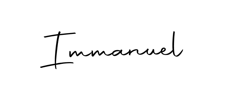 Design your own signature with our free online signature maker. With this signature software, you can create a handwritten (Autography-DOLnW) signature for name Immanuel. Immanuel signature style 10 images and pictures png