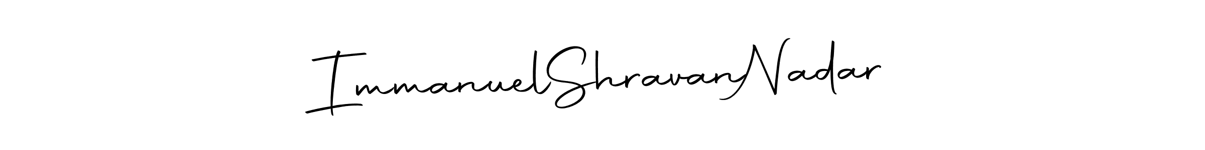if you are searching for the best signature style for your name Immanuel  Shravan  Nadar. so please give up your signature search. here we have designed multiple signature styles  using Autography-DOLnW. Immanuel  Shravan  Nadar signature style 10 images and pictures png