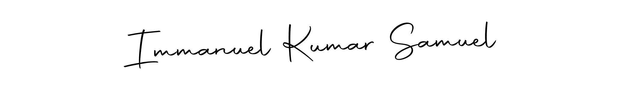 How to make Immanuel Kumar Samuel signature? Autography-DOLnW is a professional autograph style. Create handwritten signature for Immanuel Kumar Samuel name. Immanuel Kumar Samuel signature style 10 images and pictures png